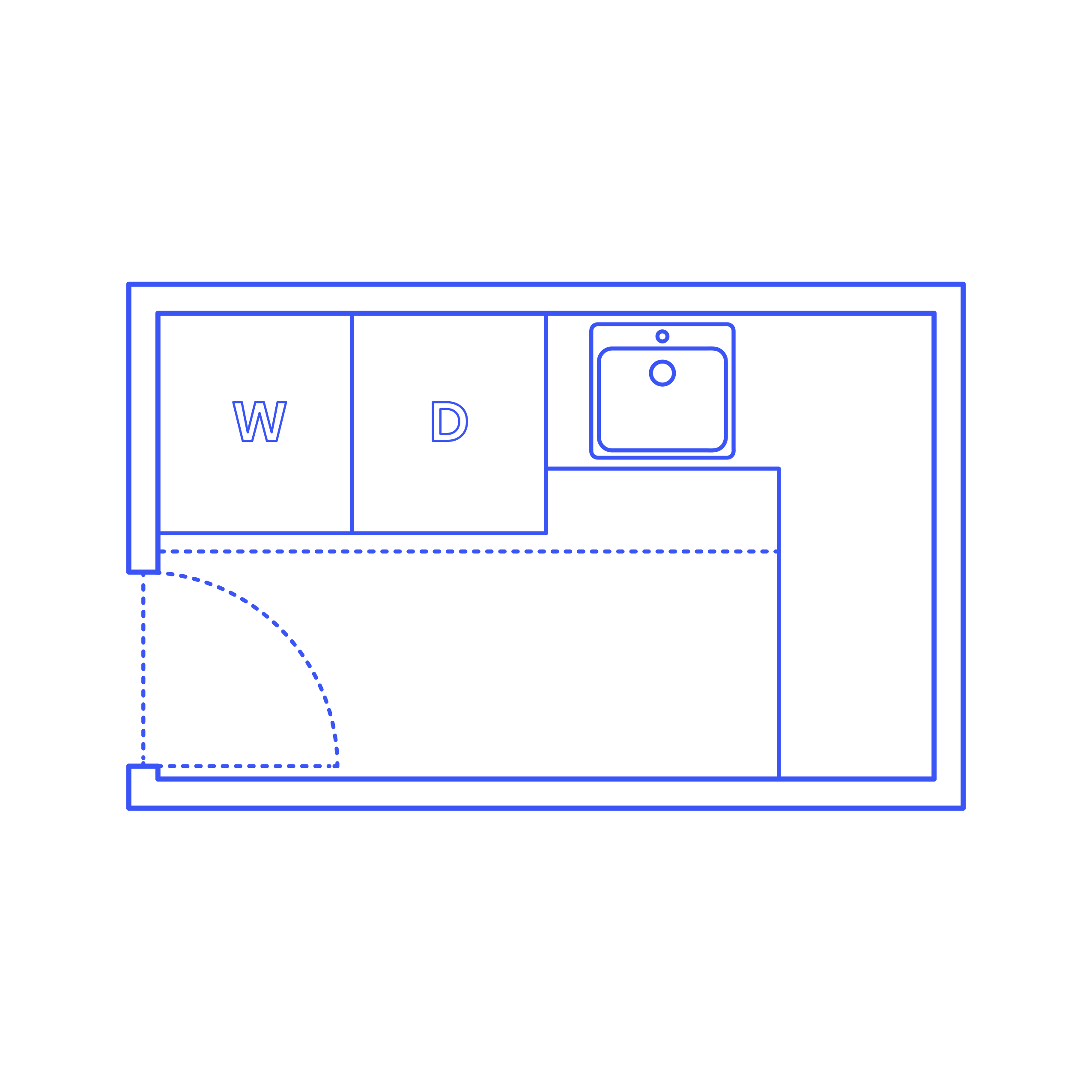 Layouts Laundry Rooms L Shape Four Unit Laundry Room Editable Svg Line Art Free Vectors